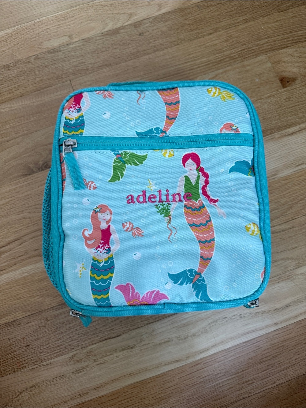 Pottery Barn Kids Turquoise Mackenzie Mermaid Lunch Bag GUC Classic size